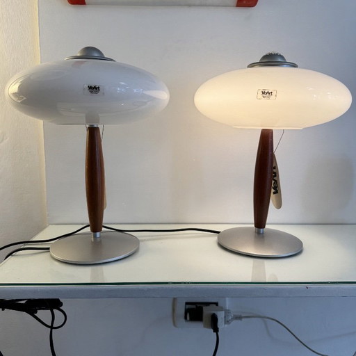 Pair of Iole VeArt Table Lamps by Gismondi Fassina, 1990s – tafellampen, Murano Glass