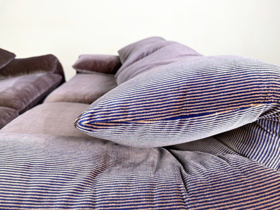 Image 1 of 2x divano a due posti Cassina Maralunga divano in tessuto a coste Vico Magistretti