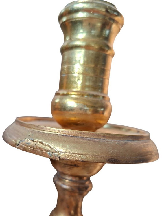Image 1 of Prestigioso par de candelabros barrocos para altar