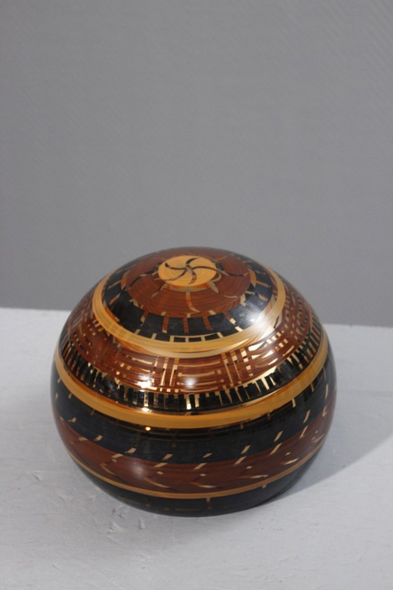 Image 1 of Cuenco escultura Monica Backström & Kosta Boda "Tonga" Suecia 1998