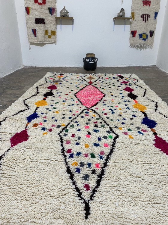 Modern Marokkaans Vloerkleed 150/260cm, Vloerkleden en tapijten, Wol, Zwart (foto 5 van 5)