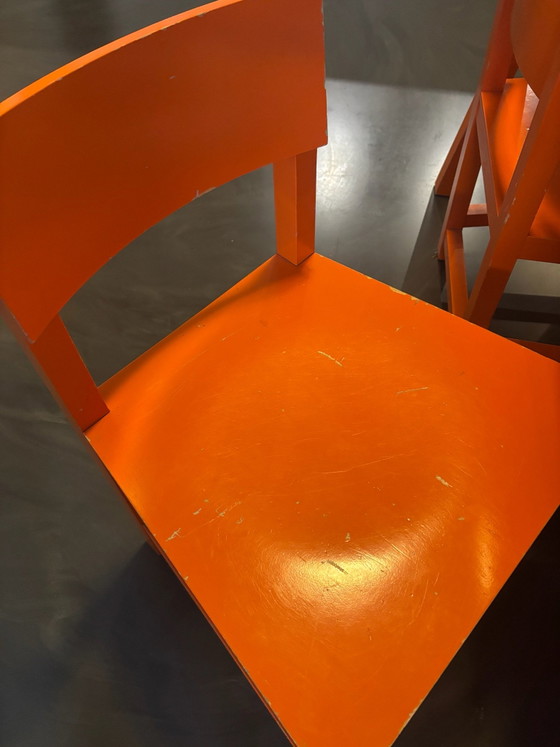 AVL Shaker Salles à manger complètes – Orange – Table avec 6 chaises – AVL - atelier van lieshout, Bois (photo 6 of 10)