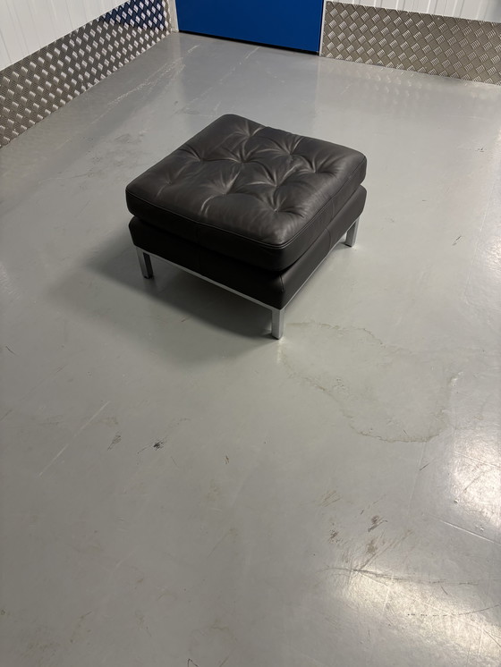 Image 1 of De Sede 3-Sitzer-Sofa, grau DS-0040/03 mit passendem Hocker DS-0040/05