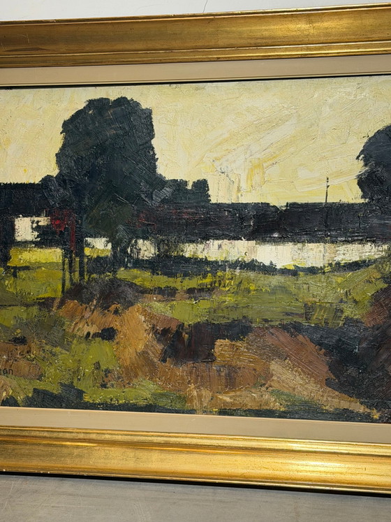 Rik Herman – Pintura paisajística expresionista – Óleo sobre lienzo – 130 x 82 cm – Pinturas y dibujos (photo 6 of 7)