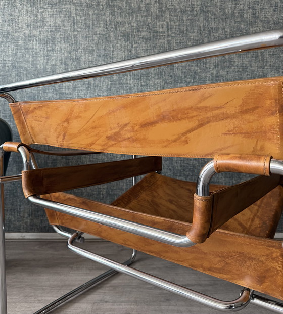 Image 1 of Chaise Wassily vintage, design de Marcel Breuer, produite par Fasem