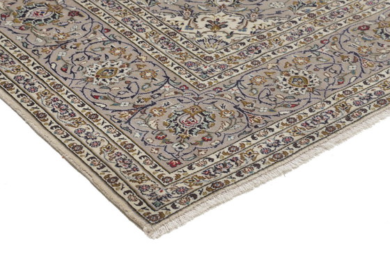 Image 1 of Origineel Perzisch tapijt Keshan, Kashan Beige 394 x 292 cm In topconditie Klassiek