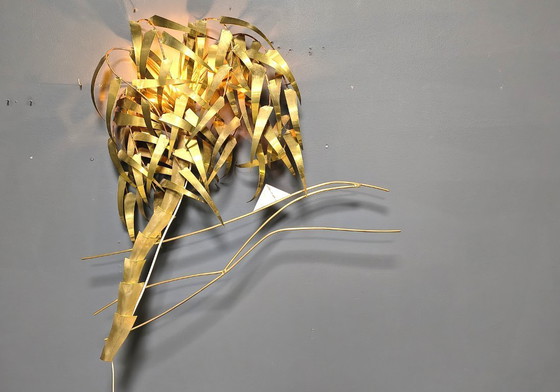 Image 1 of Lampada da parete a forma di palma di Daniel D'Haeseleer, anni '70