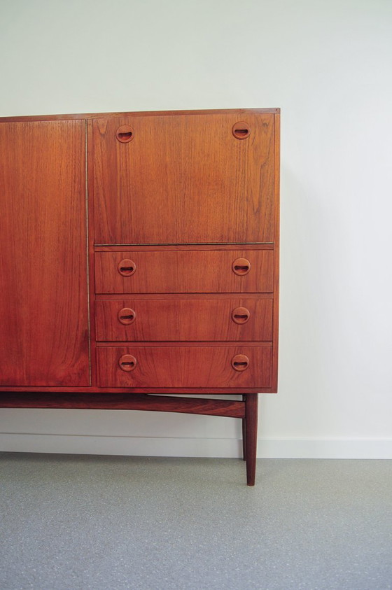 Mid Century Modern Opbergkast in Teak, Hout, Bruin (foto 4 van 11)