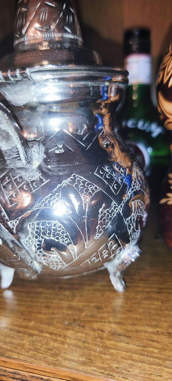 Je vends une magnifique théière, hauteur 18 cm. – Accessoires de table, Metal (photo 8 of 8)