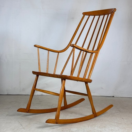 Rocking Chair "Grandessa" by Lena Larsson for Nesto, Sweden, 1960s