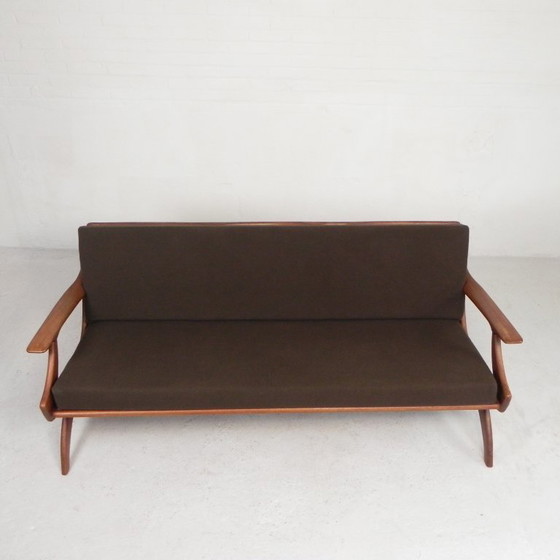 Divano a tre posti in teak De Ster Geldermalsen Gelderland, anni '60 – Divani 3 posti, Wood (photo 5 of 29)
