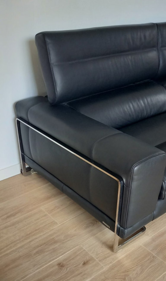 Image 1 of Sofá de 3 plazas de cuero Roche Bobois.