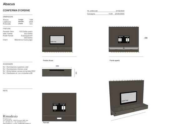 Image 1 of Mobile porta TV Rimadesio con due cassetti