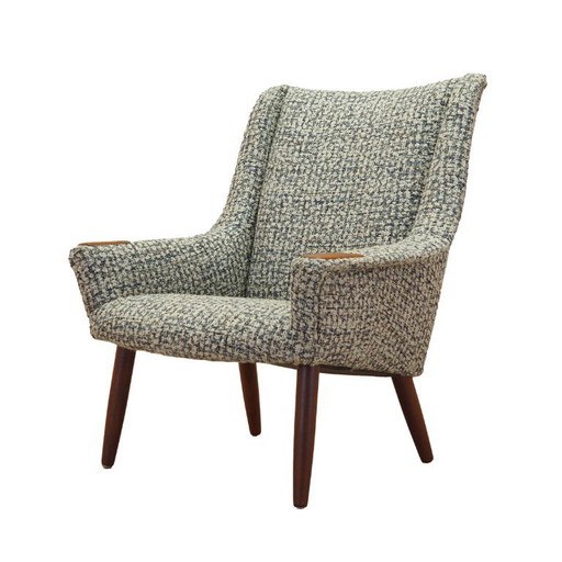 Poltrona lounge, design danese, anni '70, prodotta in Danimarca