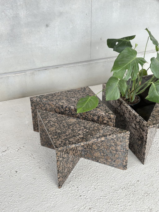 Geometric set of coffeetables va 1980's