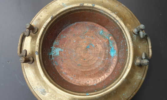 Image 1 of Antieken , koperen wasteil , 1920 , goede staat
