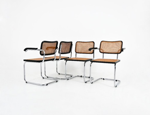 Chaises de salle à manger Style B32 par Marcel Breuer, ensemble de 4
