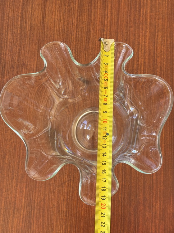 Image 1 of Vintage handkerchief vase, clear glass