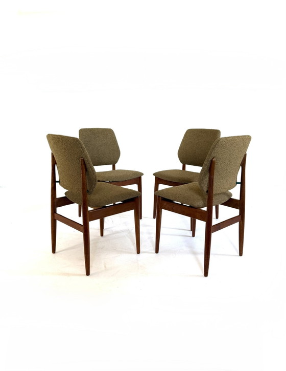 Image 1 of 4x restaurierte Teak-Esszimmerstühle, Casala ‘60