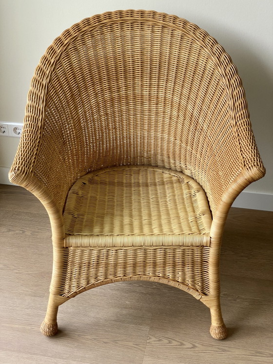 Image 1 of Oerdegelijke rotan fauteuil 