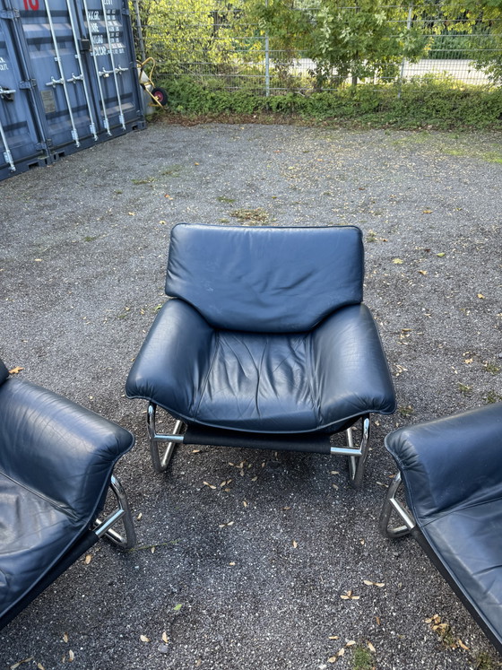 Bauhaus Armchair by Johan Bertil Häggström for IKEA – Johan Bertil häggström IKEA, Leather, Metal (photo 3 of 5)