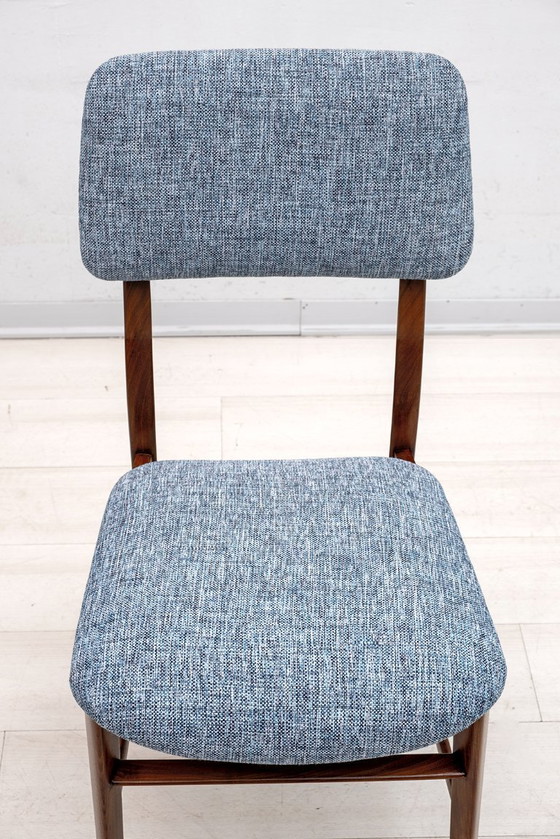 Image 1 of Sechs italienische Teakholz-Esszimmerstühle von Edmondo Palutari für Dassi, Mid Century, 1950er Jahre