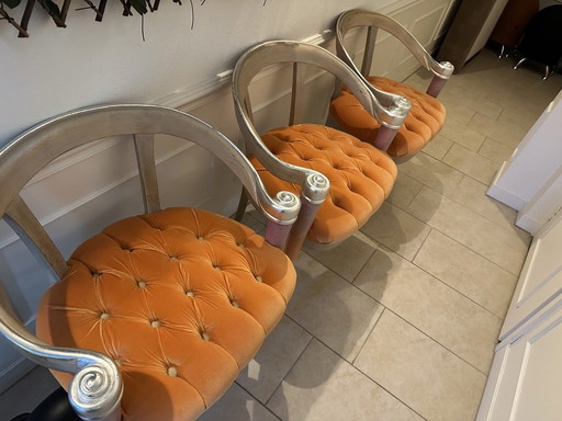 4 pieces Italian handmade chairs from Colombostile