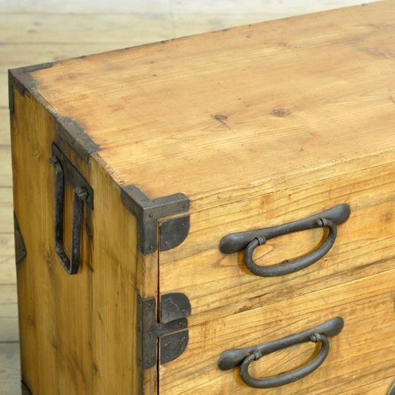 Japanese Tansu chest of drawers, circa 1870, Iron, Wood, Black (photo 7 of 12)