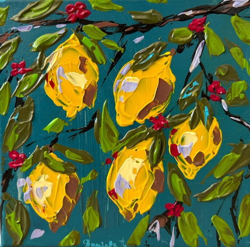 Lemons in acrylic