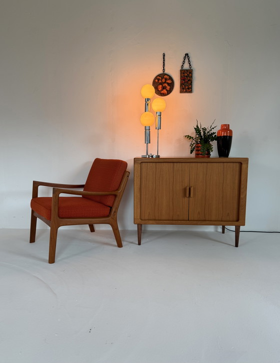 Vintage Globe Table Lamp, Solken Leuchten '70 – Chrome, Glass (photo 6 of 12)