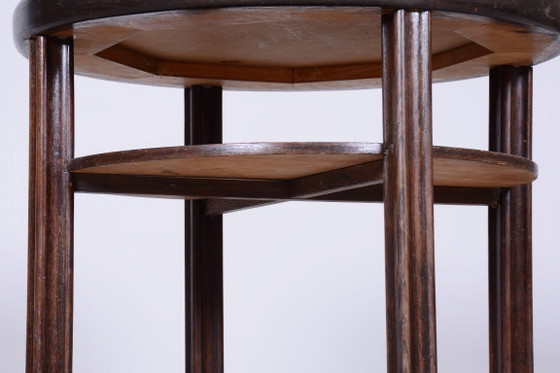 Restored Art Deco Small Table, by J. Hoffmann, Wiener Werkstätte, Czech, 1910s – Side tables, Wood (photo 8 of 11)