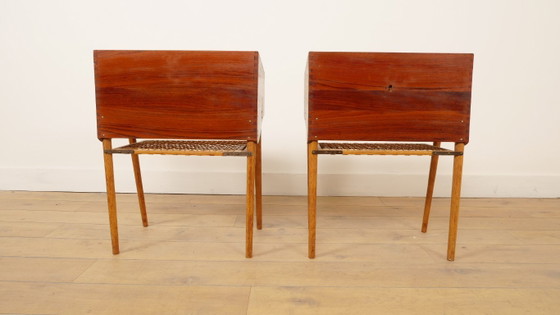 Set Deense Vintage Nachtkastjes | Teak &amp; Eiken | Vintage – Wood (photo 14 of 16)