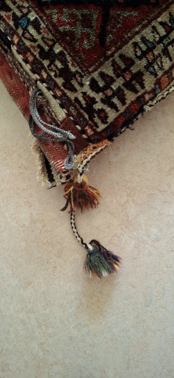 Cuscino persiano antico in lana – Oggetti decorativi, Textile, Wool (photo 6 of 6)