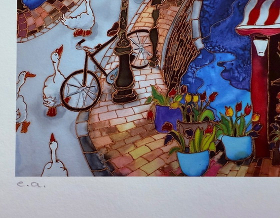 Image 1 of Linnea Pergola: "Amsterdam, 2019."  Giclee, hand-signed and signed with E.A.