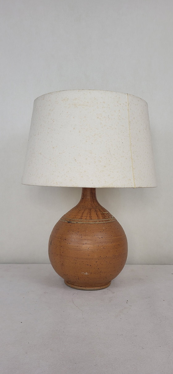 Image 1 of Stoneware Ball Lamp