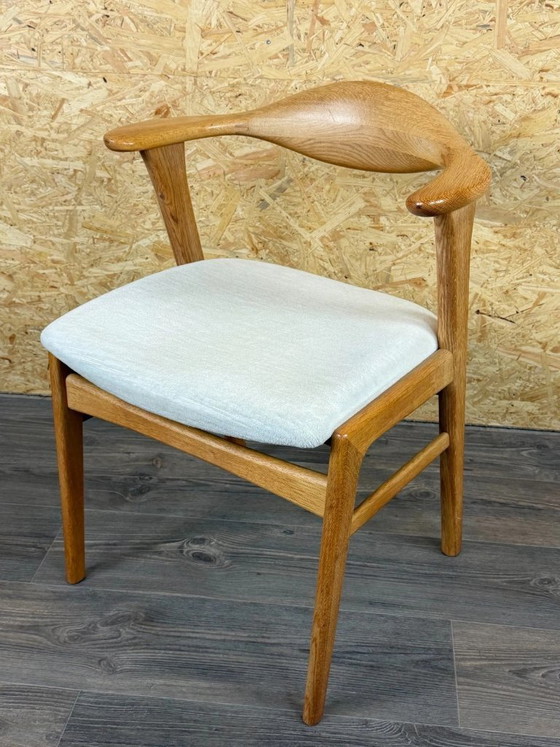 Chaise en Chêne des Années 60 70 Chaise de Salle à Manger Fauteuil d'Erik Kirkegaard Modèle 49 (photo 3 of 18)