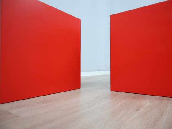 Image 1 of Set di 3 sgabelli / tavolini in vetroresina del 1960