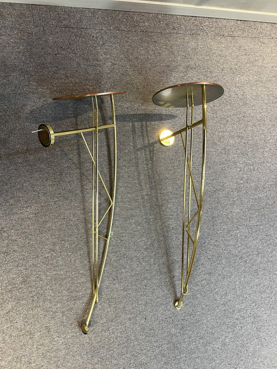 Image 1 of 2x pedestal for on the wall 'mensola' Driade