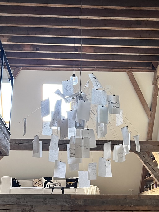 Ingo Maurer Lampe à suspension Zettel'z 5