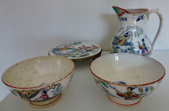 Image 1 of Jarra, posavasos y 2 enjuagues Timor Regout