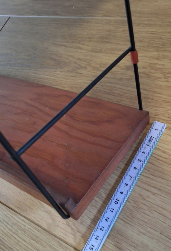 Teak Wandrek Jaren 60 – Metal, Wood (photo 8 of 11)