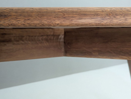 Image 1 of Table en chêne sculpturale moderniste française, années 1930