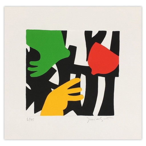 José De Guimaraes signierter Siebdruck Mimésis IV 2006 – lithos zeefdrukken, Paper