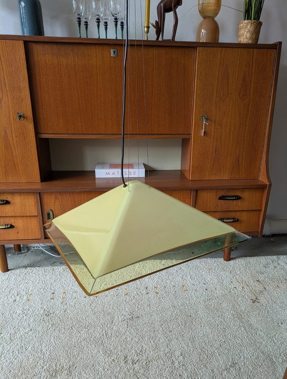 Image 1 of Vintage design Guzzini acryl hanglamp. (gemerkt)