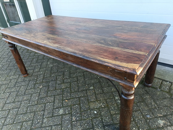 Image 1 of Antique teak dining table