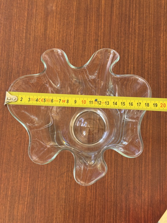 Image 1 of Vintage handkerchief vase, clear glass