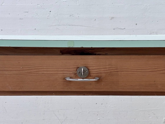 Scrivania Vintage con Piano in Resopal Verde Menta – Scrivanie, Wood (photo 4 of 16)
