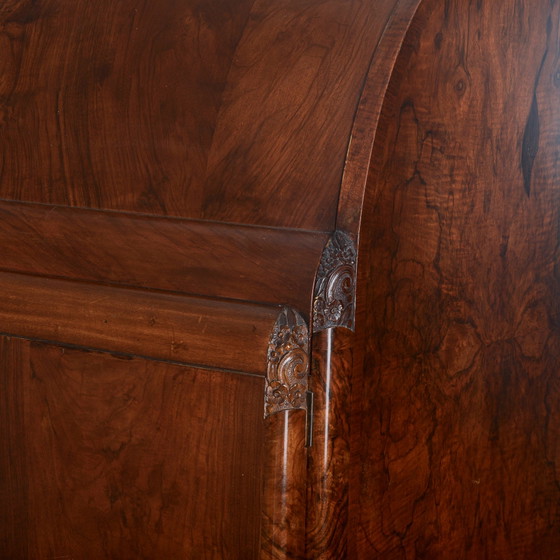 Art Deco Two-Door Wardrobe with Shelves and Drawers – Wood (photo 10 of 18)