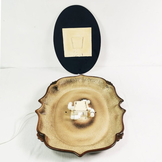 Specchio in ceramica Mid-century, Pan Keramik, anni '70. – Vetro (photo 4 of 14)