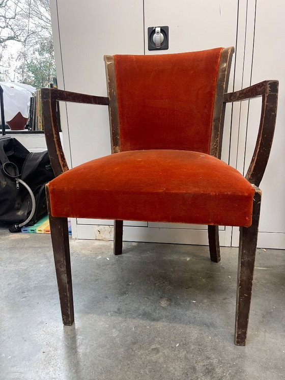 Image 1 of À restaurer : Ensemble de 6 chaises originales DE Coene Frères (RUBENS)